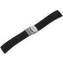 22mm Waterproof Watch Band Strap with Stainless Steel Deployment Clasp Buck