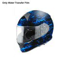 Hydrographic Car Decor Home Blue Dipping Graffiti Water Transfer Film For Helmet