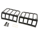 Rear Taillights (Tail Light) Gloss Black Light Guard Covers For Jeep Wrangler JK