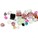 100Pcs Assorted Crystal Beads Charms Pendants For Jewelry Making Findings