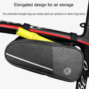 Cycling Bike Bicycle Front Tube Frame Saddle Bag Phone Pouch Reflective Q1I3