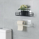 Practical Iron Shelf Adhesive Storage Rack Holder Shower Shampoo Organizer