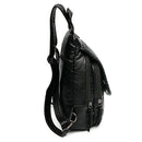 Embroidery Flowers Women Backpack Small Soft Pu Leather Backpacks for Girls