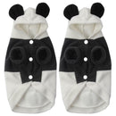 2x Pet Dog Cat Clothes Cute Panda Warm Hoodie Coat Costume Autumn Winter