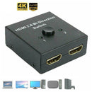 HDMI 2.0 HDTV Cable Switch Switcher Splitter Bi-Direction Hub HDCP 2x1 1x2 New