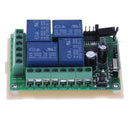 12V 4CH Relay Wireless Remote Control LED Lamp Switch Transceiver 433MHz A