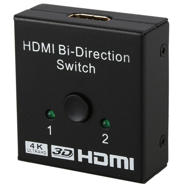 HDMI Switcher 2 Ports Bi-direction Manual Switch 2 x 1 / 1 x 2 HDMI Hub-HDC Q9Q7