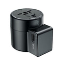 Travel USB Charger Plug Power Adapter + Rotation Type Socket Pin for EU US UK AU