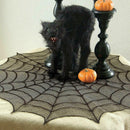 30" Halloween Octagon Creepy Spiderweb Table Runner Tablecloth Cover Party Props