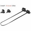 Car Elbow Obd2 16 Pin Male To Female Flat Diagnostic Extension Cable Connec