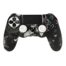 Gamepad Controller Silicone Cover Sleeve Guard Protective + 2 Grip Caps For PS4