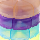 1 PCs Square Folding Vitamin Medicine Drug Pillbox Travel Pill Box Storage Ca Ew