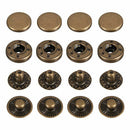 15X Push Button Snap Buttonless Snap Button 10mm for bronze color M7V6
