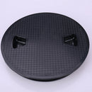 Marine Boat RV Black 4" Plastic Access Hatch Cover Lid Screw Out Deck Plate