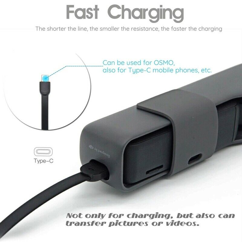 Charging Cable Lanyard Strip Portable Charger Data Line For Dji Osmo Pocket A4A3