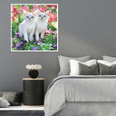 5D Full Round Diamond Painting Animals diy Cross Stitch (Cats-LD287)