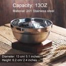 10 Pack Stainless Steel Bowls Set Double-Walled Insulated Baby Serving Bowl E7D2