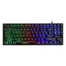 Mechanical Gaming Keyboard 87 Keys, Customizable LED Backlit for Gamers and