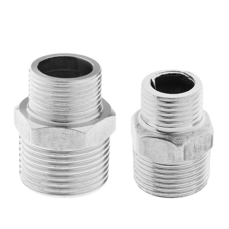 Stainless Steel Pipe Hex Male to Female Fitting Controlling Flow 1" x 3/4" NPT