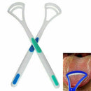 2pcs Plastic Tongue Tounge Cleaner Scraper Dental Care Mouth Oral Tools Hyg W7S8