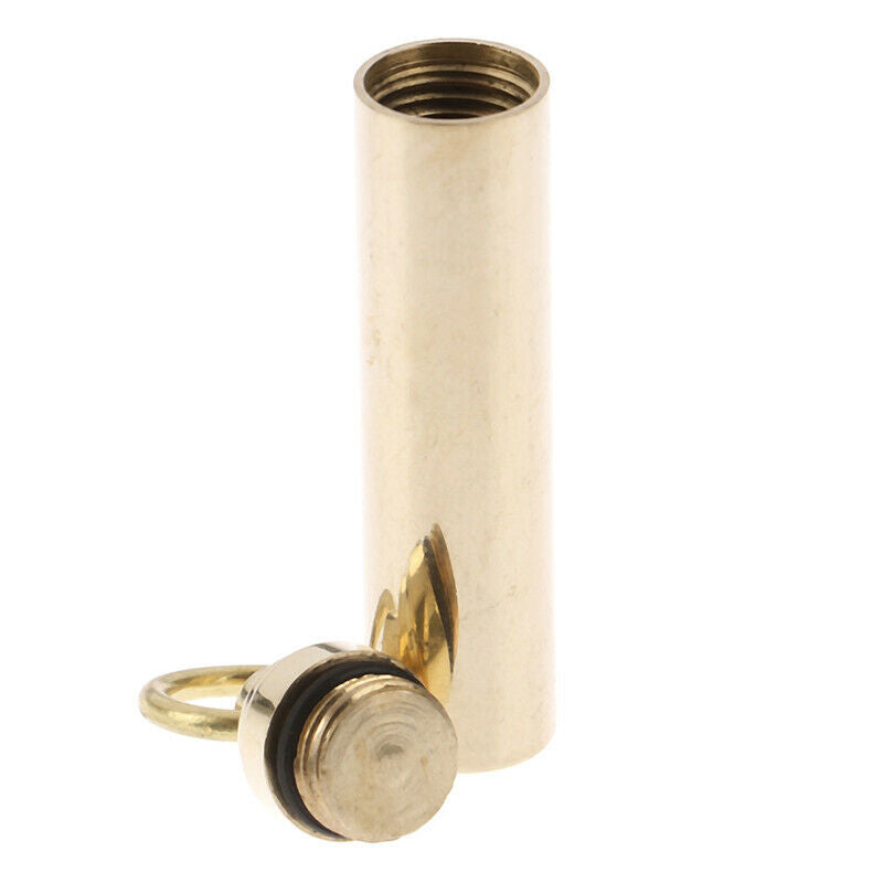 Portable Waterproof Pill Holder Case With Key Ring Medicine Seal Box EDC Tool TO