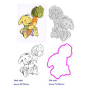 Cutting Die Stencil Scrapbooking Rabbit Stamp Paper Card Embossing Craft A