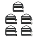 5pcs Plastic Triglides Slides 1 inch for Webbing Fasteners Strap Camping Bag