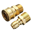 2pairs Brass Fast Release Coupler 3/8" Pressure