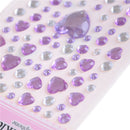 1Sheet Heart Rhinestone Phone Car Art Craft Diy Scrapbooking Stickers Kids Toy3C