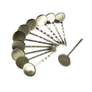 20Pcs Brass Hair Slide Clips Cabochon Setting Blanks Tray Findings DIY Craft