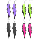 4 Pairs Women 80S Earrings Retro Earrings Dangle Earrings Neon Earrings For