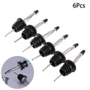 6pcs Flow Pourer Spout Stopper Stainless Steel Liquor Spirit Wine Bottle KiS Hn