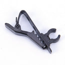 2PCS Microphone Lapel Tie Clip for Lapel Lavalier Mic Black LJ
