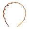 2set Deep Teeth Headband Wave Hair Hoop Girls Beach Travel Hair Decor 11cm