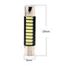 4 Pieces 29mm Festoon Crew Cut 4014 9SMD Cold White