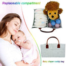 Multi-function Portable Baby Diaper Storage Bag Felt Mummy Nappy Organizer