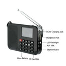 Solar Portable FM Pocket Radio Speaker Music Player with Flashlight,Sleep T P4U7