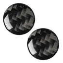 For Audi A6 A7 2012-2018 2pcs Carbon Fiber Air Conditioning Knob Cover Stickers