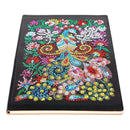 DIY Peafowl Special Shaped Diamond Painting 50 Pages A5 Notepad Notebook