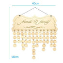 DIY Wooden Birthday Calendar Sign Special Dates Planner Board Hanging Decor