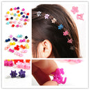 30pcs Kids Baby Girls Claw Hairpins Mini Colorful Hair Clips Clamp Flower Style