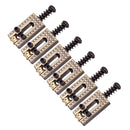 6 Pcs Copper Roller Bridge Tremolo Saddles for Fender ST TL Guitar Parts
