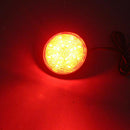 2pcs  Round Reflector 6mm Nuts LED Rear Tail Brake Stop Lights Red Lens