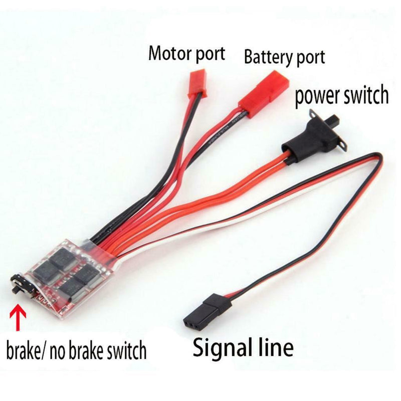 2 Piece Brush Motor Speed Controller ESC for RC Crawler Car Accessories