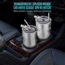 Stainless Steel Tumbler Cup with Lid Straw 30 Oz Double Wall Vacuum Flask I Q2A5