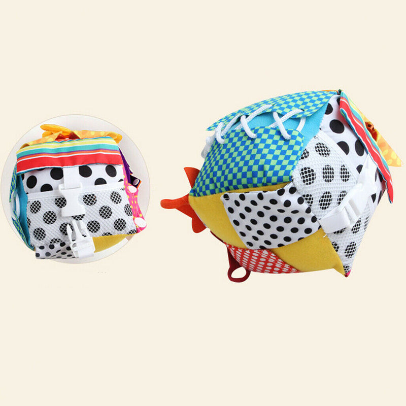 6 in 1 Soft Baby Cloth Cube , Learn to Dress Montessori Basic Life Skills