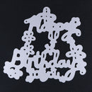 Best Wishes Happy Birthday Crafts Cutting Dies Stencils Paper Cards Scrapbooking