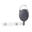1 X Retractable Pull Badge Reel Zinc Alloy ABS ID Lanyard Name Tag Card Badge FT