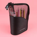 Zipper Black Travel Makeup Brush Bag Empty Organizer Pouch Pocket Holder Kit BX