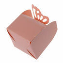 100pcs box candy wedding christening wedding box pink butterfly married dec